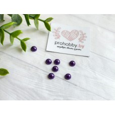 Полужемчуг 6 мм, цвет темно-фиолетовый №133, 5 г